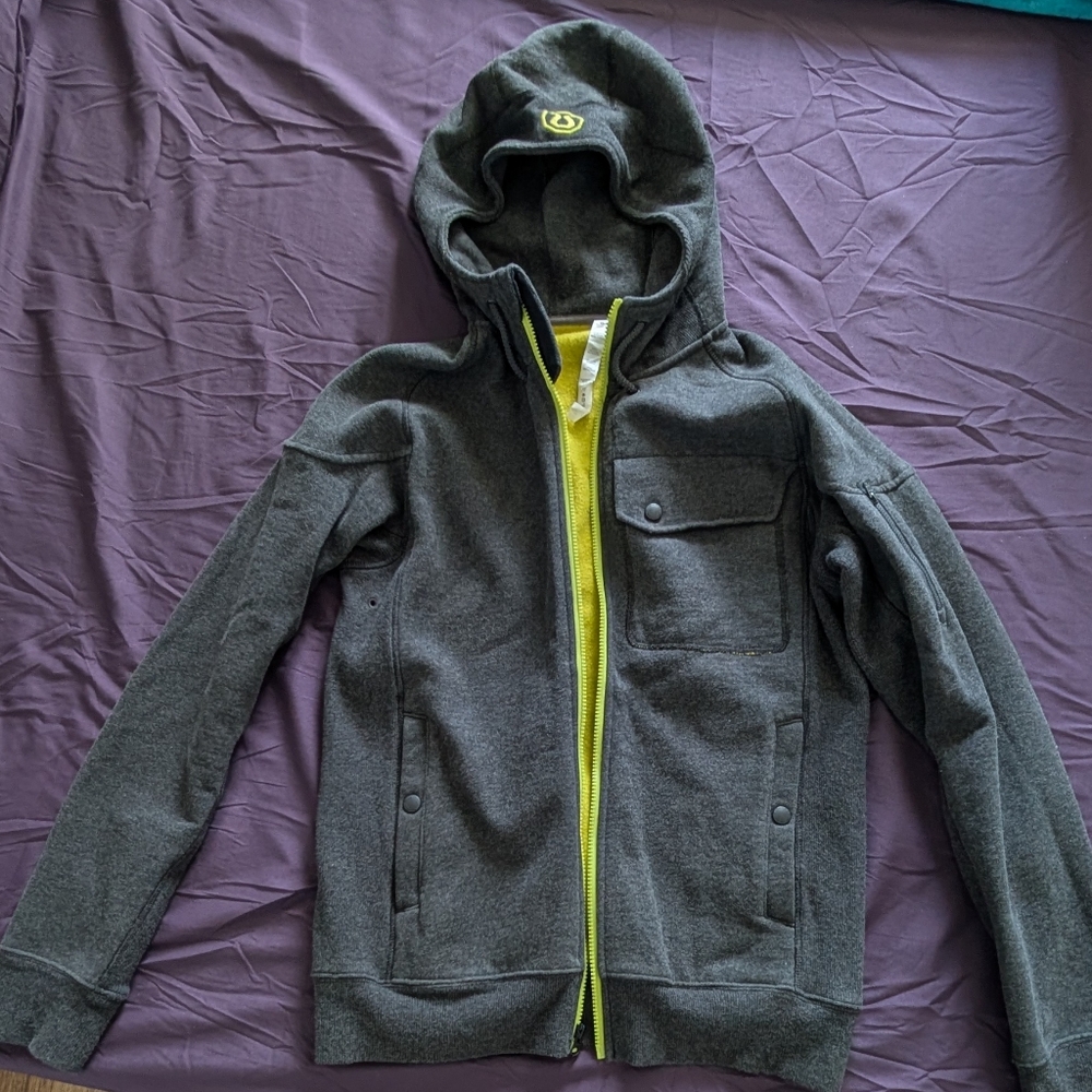 Lululemon Hoodie - Grey/Yellow - M